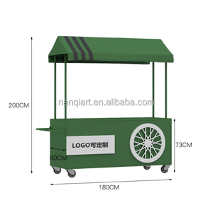 Carritos de Comida Móviles de Metal de 2 Metros de Altura con Ruedas, Personalizados, al por Mayor de Fábrica, para Jardín, Parque, Exteriores - Product Image 5