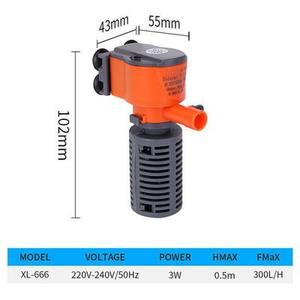 Bomba de oxigênio submersível para aquário, filtro de circulação de fluxo de água 3W 5W para aquário, acessório para aquário de tartarugas e peixes - Product Image 6