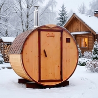 Ruang Sauna Kayu Solid Buatan Khusus Ukuran Presisi Berbagai Pilihan Ukuran Peralatan Sauna Dalam Ruangan untuk Relaksasi di Rumah