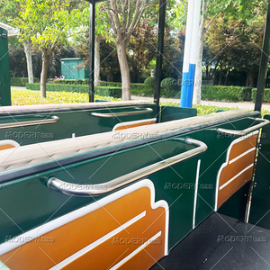 Train sans rails vert et blanc en acier, 42 places, pour enfants et adultes, grande capacité, manège familial pour parc d'attractions, certifié CE - Product Image 6