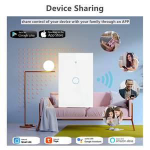 ขายร้อน Tuya <span class=keywords><strong>wifi</strong></span> อัจฉริยะ <span class=keywords><strong>VO</strong></span> ทนไฟ AC100-250V 1234 แก๊ง 2/3 WAY พร้อม/ไม่มีสมาร์ทสวิทช์สําหรับอาคาร - Product Image 4