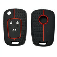 Casing Kunci Silikon Lembut Grosir untuk Chevrolet Cruze Epica Lova Impala Aveo Camry Corolla Rav4 Cocok untuk Remote Lipat 3 Tombol