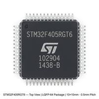 Nuevo Microcontrolador STM32F405RGT6 Original ST, 168MHz, 32 Bits, MCU, Kit de BOM, 192KB RAM, Montaje SMD, Control de Drones/UAV/Motores, ¡Oferta!