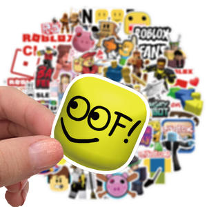 50 pièces/sac jeu Roblo Graffiti autocollant moto valise étanche PVC autocollants - Product Image 3