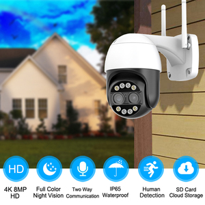 Werkseitige 8MP 4K <span class=keywords><strong>IP</strong></span> Dome PTZ-Kamera Outdoor Wifi 8X Optischer Zoom Video überwachungs kamera - Product Image 4