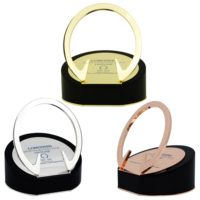 Vente en gros de trophée artisanal en métal doré Base en bois Coupe de la ligue en aluminium pour le championnat de matchs sportifs Trophées du Qatar Affaires