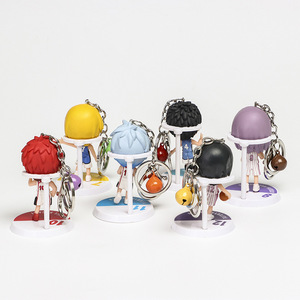 6 unids/set 3D <span class=keywords><strong>Anime</strong></span> PVC figura llavero <span class=keywords><strong>Kuroko</strong></span>'s baloncesto dibujos animados llavero <span class=keywords><strong>Kuroko</strong></span> No Basuke estatua <span class=keywords><strong>Anime</strong></span> Accesorios - Product Image 5