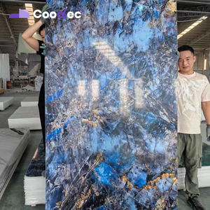 Feuille de marbre en PVC UV décorative pour l'intérieur de la <span class=keywords><strong>maison</strong></span>, 1220x2900 mm, revêtement UV, facile à installer, feuille de marbre en PVC décorative 4x8 - Product Image 1