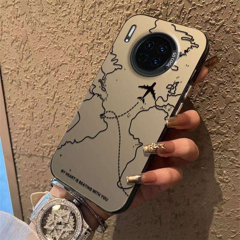 Boîtier argenté coloré - noir - carte aéronautique xze145