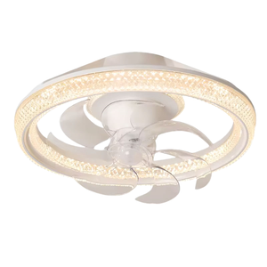 Music 360 Oscillating Head 48 cm 18.9 inch for Smart LED Ceiling <b>Fan</b> Home Office <b>Light</b> with 6-Speed & Quiet Operation - Product Image 1