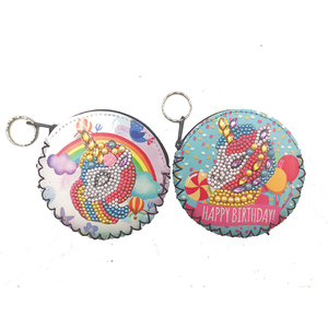 Diy diamante pintura unicornio serie diamante Cruz puntada Pack <span class=keywords><strong>de</strong></span> dos <span class=keywords><strong>dibujos</strong></span> animados <span class=keywords><strong>de</strong></span> cartera - Product Image 1