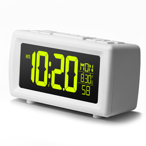 Báo động kép kỹ thuật số FM <span class=keywords><strong>Radio</strong></span> bàn & bảng đồng hồ với USB sạc thiết kế hiện đại hỗ trợ ngày tuần hiển thị cho nhà hoặc văn phòng sử dụng - Product Image 5