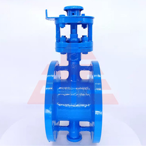 Válvula de Mariposa de Acero Fundido con Brida D43H 16C de Dos Vías con Sello Duro y Triple Excéntrico para Vapor, Agua y Aceite - Product Image 1