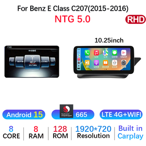 Autoradio Android 15 con Navigazione per <span class=keywords><strong>Mercedes</strong></span> Benz Classe E Coupé C207 A207 W207 2009-2016 RHD, Lettore Multimediale Stereo con Carplay - Product Image 4