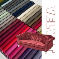 Tissu en velours California Dining Chairs Tissus d'ameublement Tissu en velours vert olive pour canapé