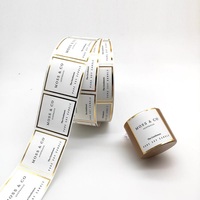 Étiquette personnalisée imperméable pour pot de bougie, impression d'autocollants en vinyle doré pour l'emballage de bougies à marque privée