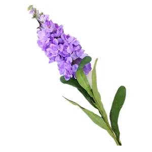 QLSH-W1189 Jacinthe Artificielle Fleur Violette Longue Tige Fleur De Soie Artificielle Delphinium Pour La Décoration De Mariage À la Maison