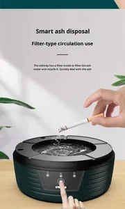 Cendrier intelligent multifonctionnel pour la maison, filtration par circulation, élimination des odeurs de fumée, alimentation USB, design minimaliste, vente en gros - Product Image 4