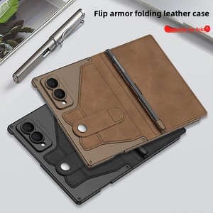 Étui de protection intégré avec fente pour stylo et porte-cartes, style business, compatible avec le téléphone Samsung Z Fold 8 - Product Image 6