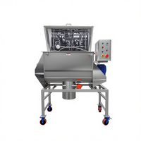 Mélangeur à ruban horizontal industriel en acier inoxydable de qualité alimentaire, capacité 50L-5000L, pour poudres sèches et granulés, avec moteur AC et engrenages