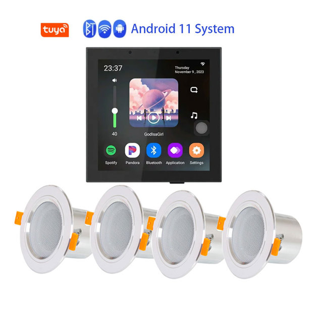 Android 11 System Sets Tuya Smart Home Wall Amplifier WiFi Alexa Control Remote Control Your Kinds of TUYA Smart Amplificador
