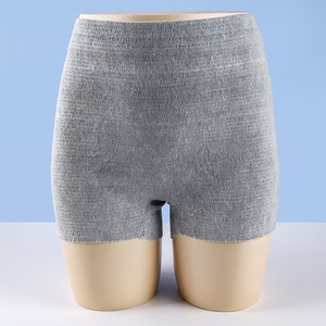 Culottes jetables pour femmes, en maille tricotée sans couture, extensibles, post-partum, <span class=keywords><strong>maternité</strong></span>, post-chirurgie, élastiques - Product Image 1