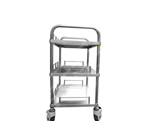 Chariot médical en acier inoxydable 304 pour <span class=keywords><strong>clinique</strong></span>, chirurgie et soins infirmiers - Mobilier hospitalier MT MEDICAL - Product Image 5