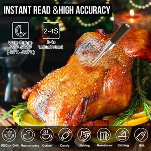 Termômetro digital inteligente de carne, mais novo design de cozinha, sem fio, leitura instantânea, cozinha inteligente, carne
