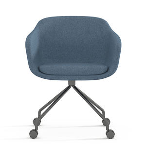 Silla de diseño directa de fábrica de espuma de molde tapicería móvil de lujo Hotel <span class=keywords><strong>VIP</strong></span> habitación ocio sillas de recepción con ruedas - Product Image 2