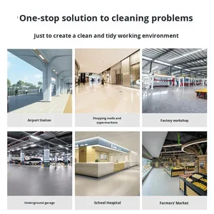 Mesin Pembersih Lantai Industri TeBaiShi C6, Model Ride-on dengan Dua Sikat Besar, Penghisap dan Pengepel Terintegrasi - Product Image 2