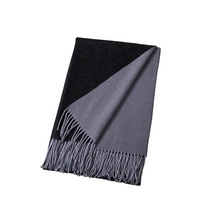 Cape en laine double face couleur 60x200cm Châle d'hiver pour femme