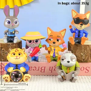 ฟิกเกอร์เซอร์ไพรส์ ซูโทเปีย 2 กระต่ายจูดี้ สุนัขจิ้งจอกนิค ของสะสมจากภาพยนตร์ ทำจาก PVC ของตกแต่ง - Product Image 6