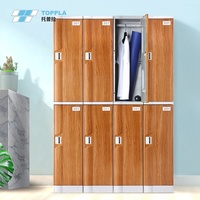 Casiers modernes en plastique ABS les plus populaires, 2 portes, pour salle de sport, usage commercial, couleur marine, rangement de vêtements, TOPPLA T-382L, démontables