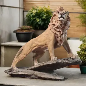 [Maestosa statua <span class=keywords><strong>del</strong></span> leone] maestosa statua <span class=keywords><strong>del</strong></span> leone-<span class=keywords><strong>re</strong></span> leone in piedi sulla scogliera, decorazione dell'ufficio <span class=keywords><strong>del</strong></span> capo, regali adatti per gli uomini - Product Image 3