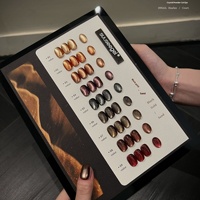 Suuseegel Nouveau Kit de Vernis à Ongles Gel UV Effet Œil de Chat Clair de Lune 9 Couleurs pour Automne Hiver