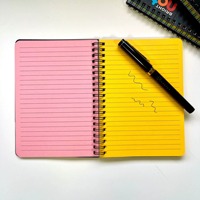 Carnet de planification d'affaires personnalisé avec logo, couverture en papier, reliure spirale A5, 80 feuilles, cadeau promotionnel de bureau