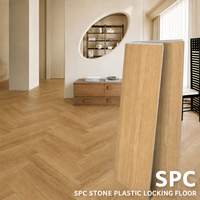 Bestseller Click-Lock SPC Vinylboden 4-9mm Gewerbliche Qualität für Hotel Büro Küche Piso Vinilico SPC