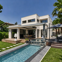 Casas Prefabricadas de Lujo, Casa Portátil Internacional de 3 Dormitorios, Villa Personalizada, Estructura de Acero Resistente, Villa Prefabricada