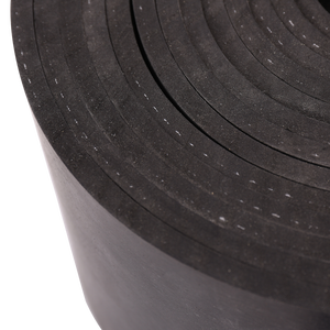 Foglio di Gomma EPDM Larghezza 1400 mm Nero 65Sh con Inserto in Tessuto in Rotolo - Product Image 1