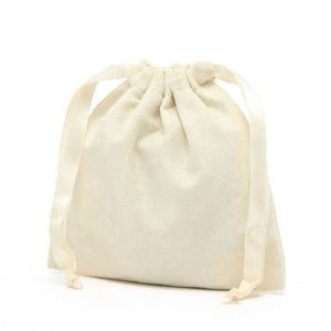 Wholesale Personalized Recycled Cloth Canvas Custom Cotton <b>Drawstring</b> Bag Packaging With Logo - Product Image 3
