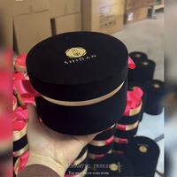 Emballage cadeau en velours champagne personnalisé avec logo, tube rond élégant de luxe, grand tube vide, boîte à bonbons de mariage avec ruban