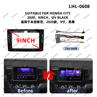 Cadre d'autoradio Android pour HONDA CITY 2008 2014 2020, panneau stéréo audio de voiture, cadre d'écran de voiture, vente directe usine