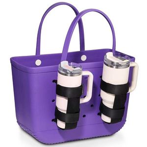 Porte-gobelet Bogg Bag réglable, adhésif, en nylon, portable, noir, pour sacs perforés, accessoire pour bouteille d'eau - Product Image 1