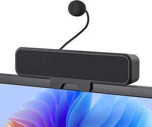 Altavoces para Computadora INGA con Micrófono Desmontable, Función de Alarma Plug & Play, Silencio Inalámbrico con un Toque, Bajos Estéreo, Fácil de Sujetar - Product Image 1