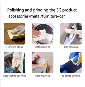 Éponge à <span class=keywords><strong>poncer</strong></span> carrée moyenne blanche de 114x140x5 mm, bloc d'éponge à <span class=keywords><strong>poncer</strong></span>, outils abrasifs OEM pour le ponçage de la peinture, du bois et du mastic - Product Image 5