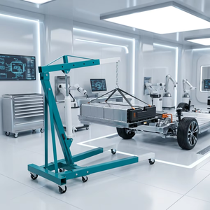 Folding Hydraulic <strong>Engine</strong> Hoist Shop Crane With 3 Positions Boom For Auto Repair - Product Image 5