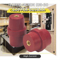 Isolateur de barre omnibus en cuivre SMC M8 SM-30 30MM 35MM 40MM 50A 6KV 10KV Industriel