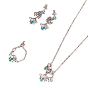 Set di Gioielli da Donna in Argento di Lusso Leggero, Stile Retrò di Alta Gamma, <span class=keywords><strong>con</strong></span> Anello a Perno e <span class=keywords><strong>Collana</strong></span> a Catena O, <span class=keywords><strong>con</strong></span> Ciondolo a Nappa a Forma di Ape e Taglio Smeraldo, Unico ed Squisito - Product Image 5