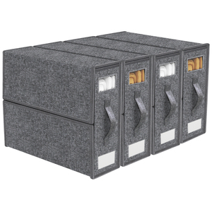 Thùng đựng đồ gấp gọn đa năng, dùng để cất giữ đồ dùng gia đình, vải ga, quần áo, gói 4 cái - Product Image 1