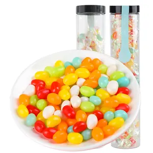 Colorful Jelly Bean Fruity Flavor Center Filled Fruit Chews Candy Wholesale